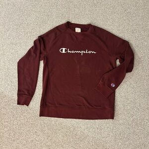 Champion Men's Burgundy Crewneck Sweater